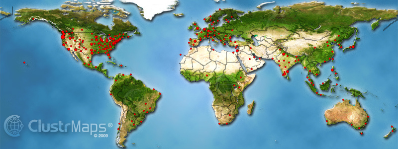 Locations of visitors to this page
