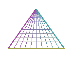 A fan-shaped chopping