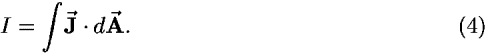 <i>I</i> = [integral]<b>J</b>-vector � <i>d</i><b>A</b>-vector.